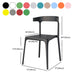Nordic Stackable Backrest Acrylic Chair with Acrylic Legs for Dining Room