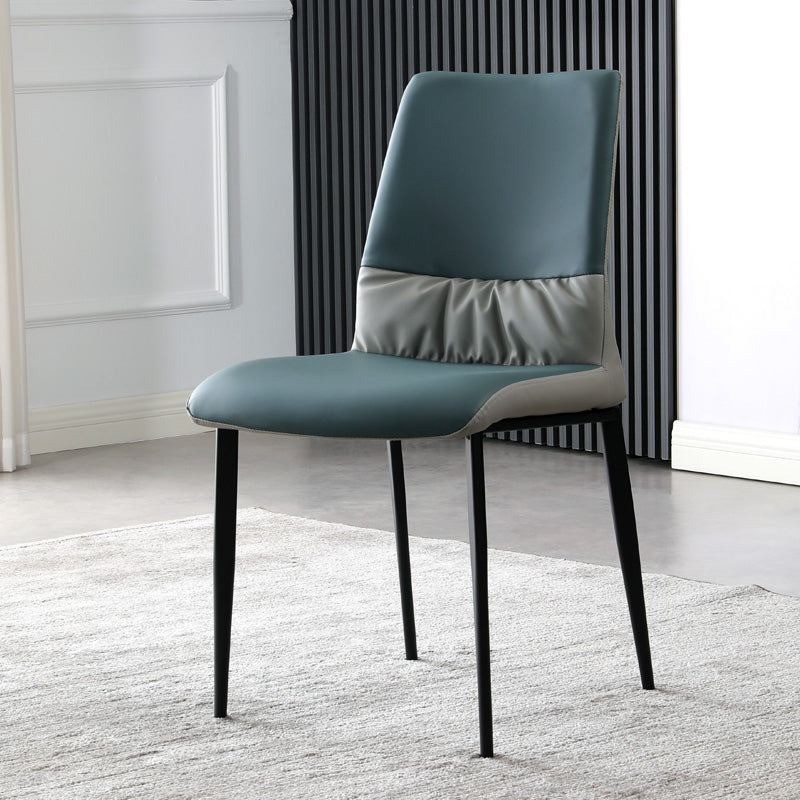 Nordische Armlehne Rückenlehne Kissenstuhl mit Metallbeinen für Esszimmer