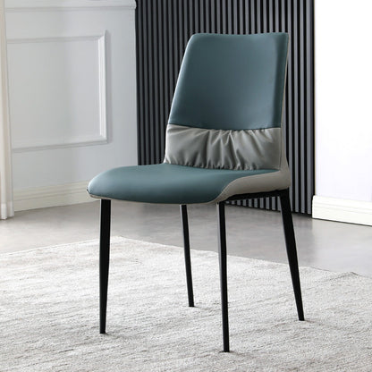 Nordische Armlehne Rückenlehne Kissenstuhl mit Metallbeinen für Esszimmer