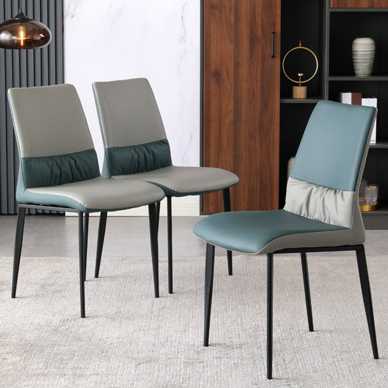 Nordische Armlehne Rückenlehne Kissenstuhl mit Metallbeinen für Esszimmer