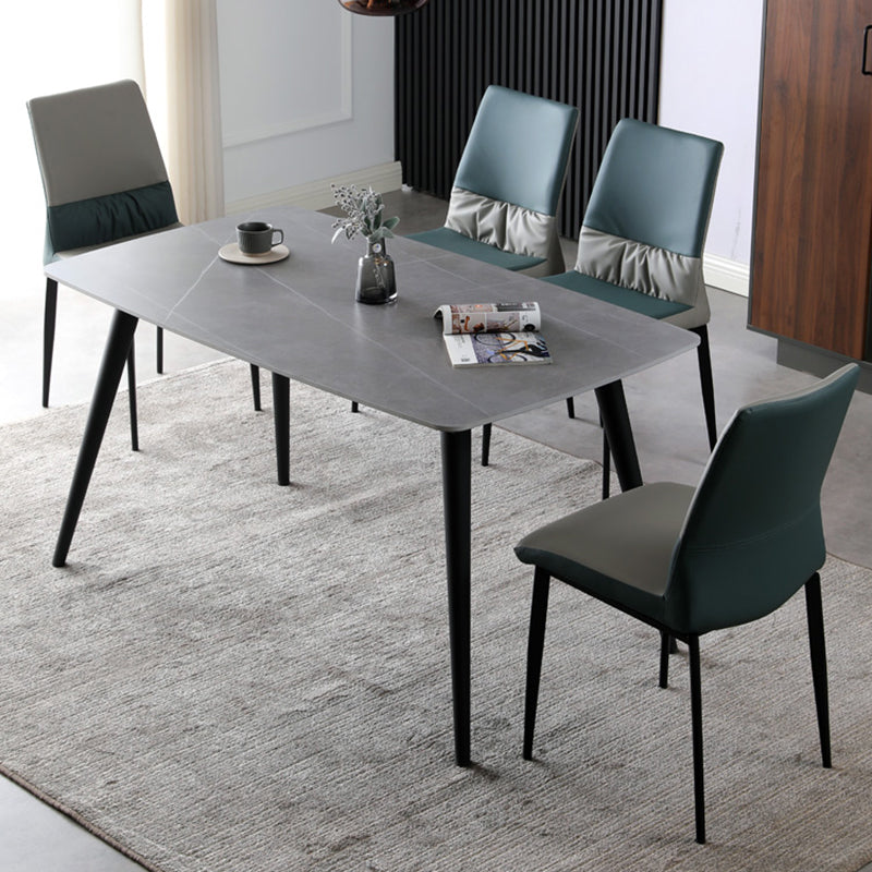 Nordische Armlehne Rückenlehne Kissenstuhl mit Metallbeinen für Esszimmer