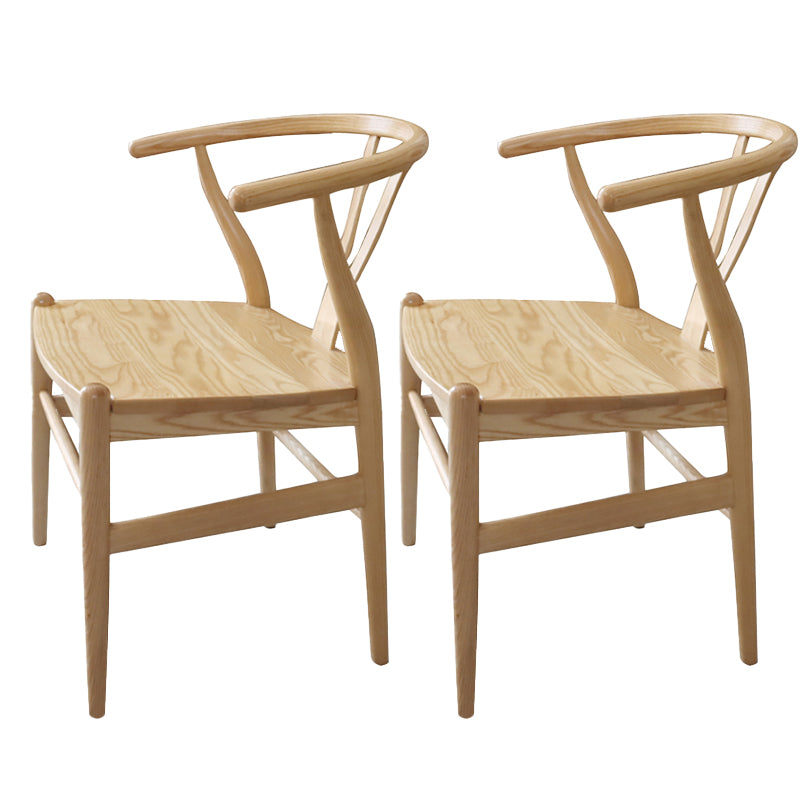 Massives Holzrahmen Essarm Stuhl Moderner Innenstuhl für Esszimmer