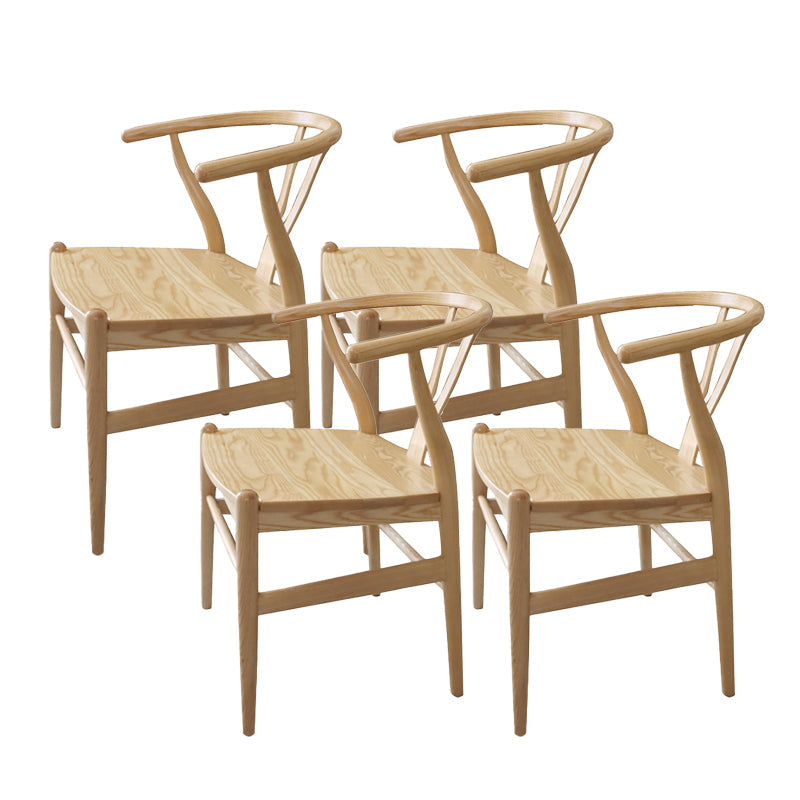 Massives Holzrahmen Essarm Stuhl Moderner Innenstuhl für Esszimmer