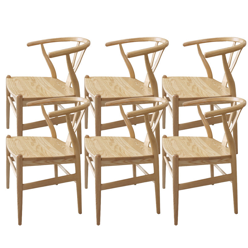 Massives Holzrahmen Essarm Stuhl Moderner Innenstuhl für Esszimmer