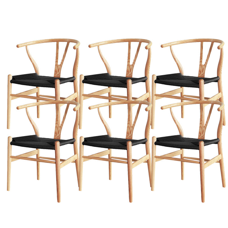 Massives Holzrahmen Essarm Stuhl Moderner Innenstuhl für Esszimmer