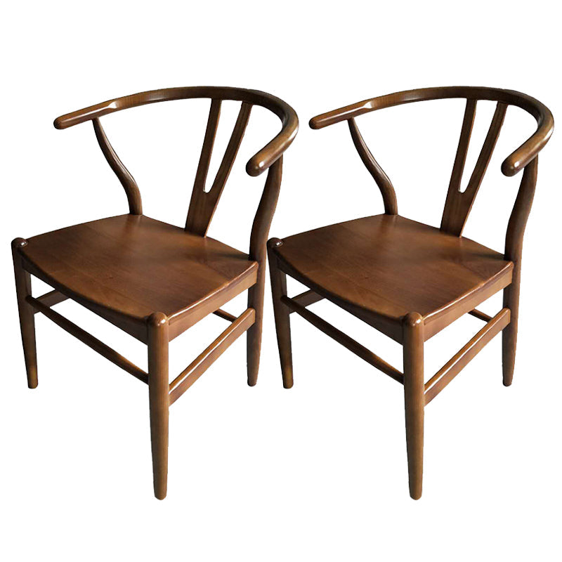 Massives Holzrahmen Essarm Stuhl Moderner Innenstuhl für Esszimmer