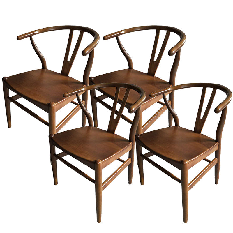 Massives Holzrahmen Essarm Stuhl Moderner Innenstuhl für Esszimmer