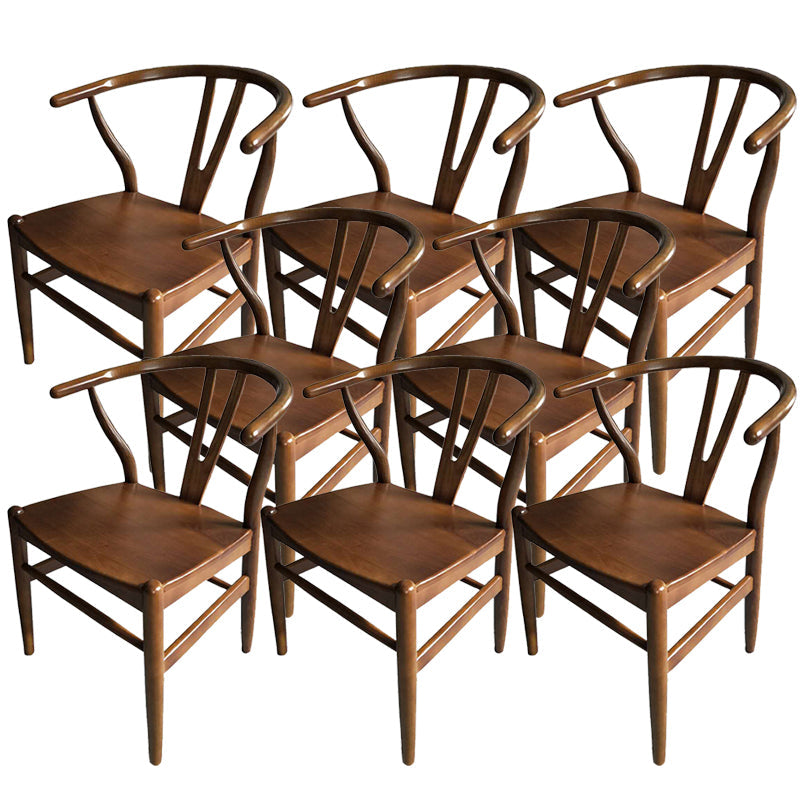 Massives Holzrahmen Essarm Stuhl Moderner Innenstuhl für Esszimmer