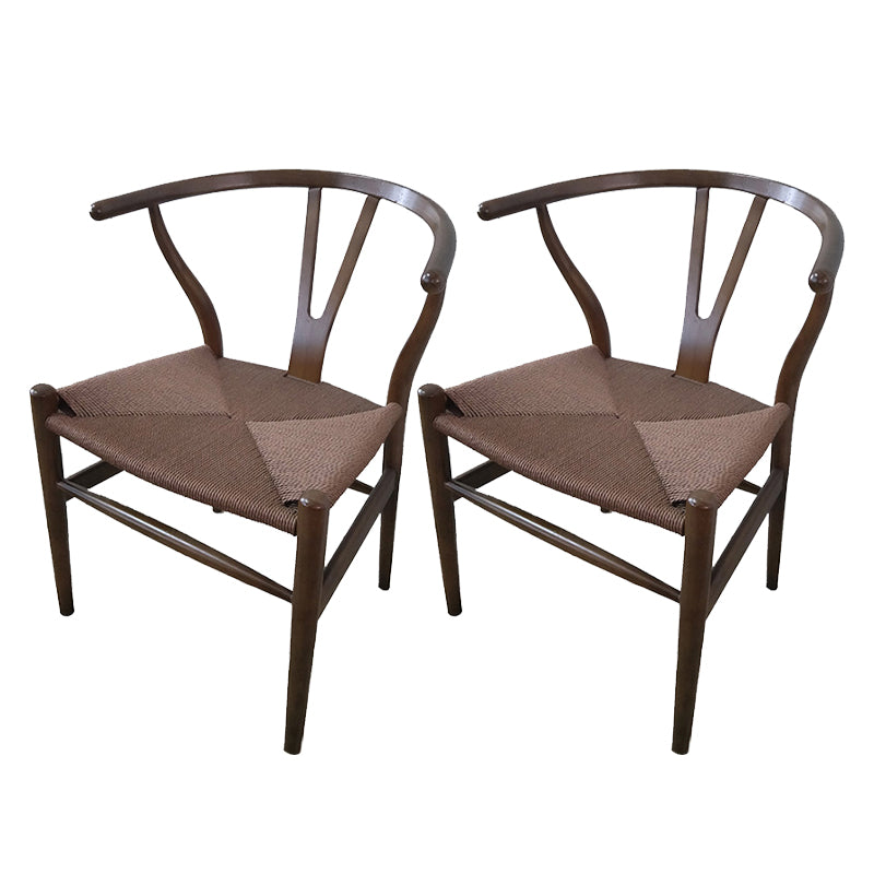 Massives Holzrahmen Essarm Stuhl Moderner Innenstuhl für Esszimmer