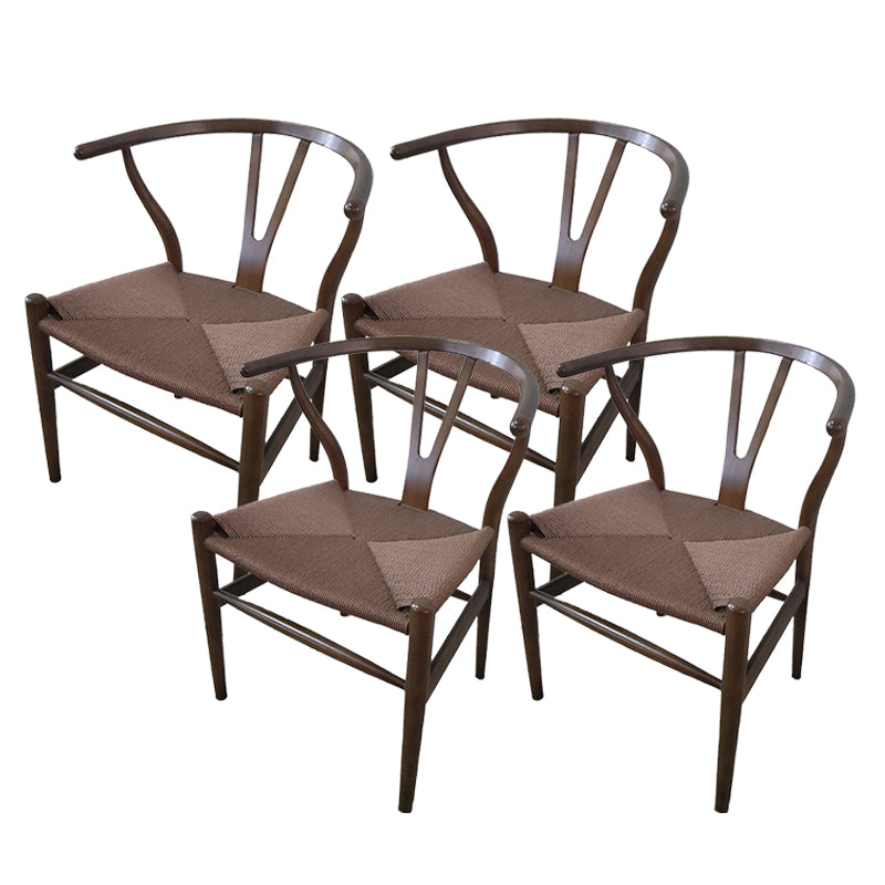 Massives Holzrahmen Essarm Stuhl Moderner Innenstuhl für Esszimmer