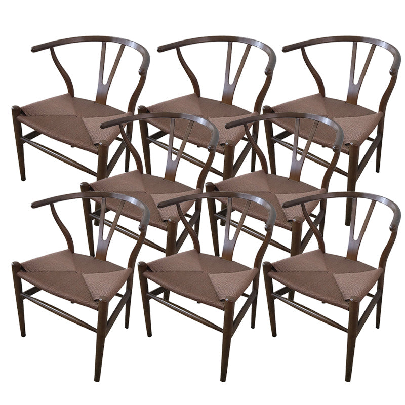 Massives Holzrahmen Essarm Stuhl Moderner Innenstuhl für Esszimmer