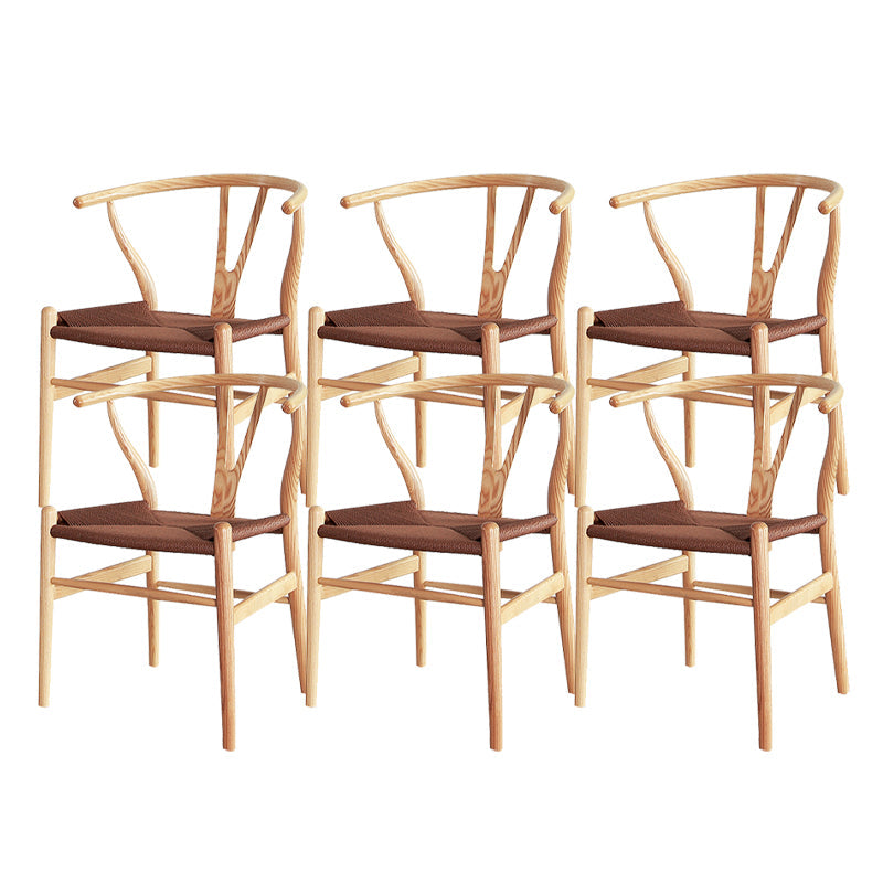 Massives Holzrahmen Essarm Stuhl Moderner Innenstuhl für Esszimmer