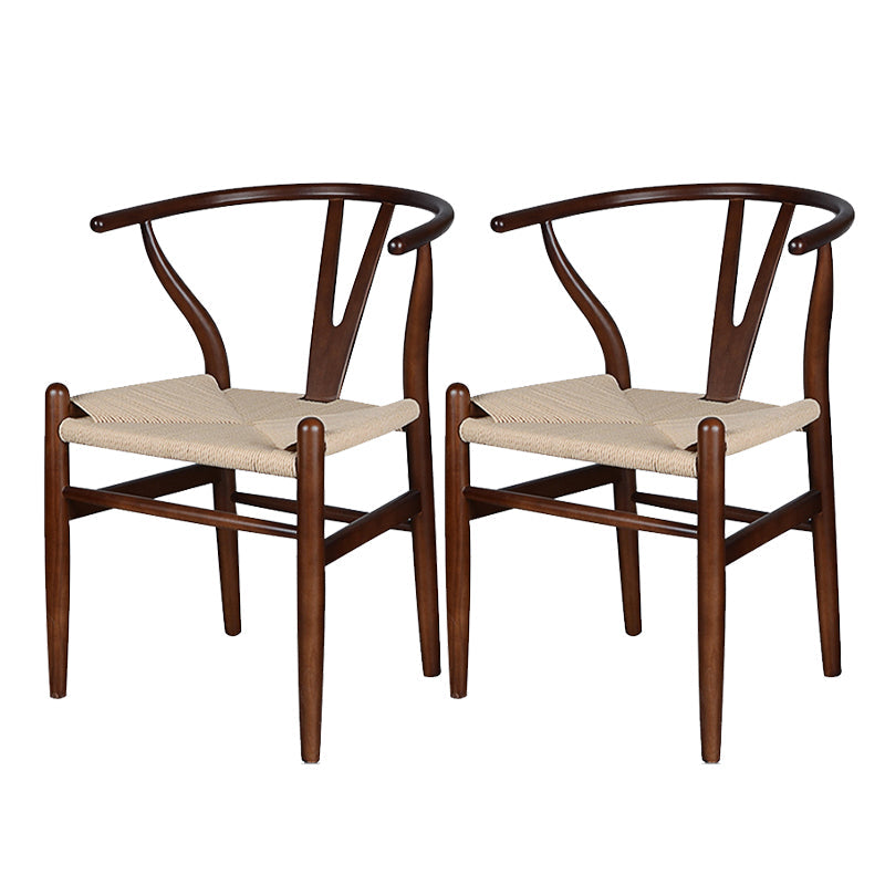 Massives Holzrahmen Essarm Stuhl Moderner Innenstuhl für Esszimmer