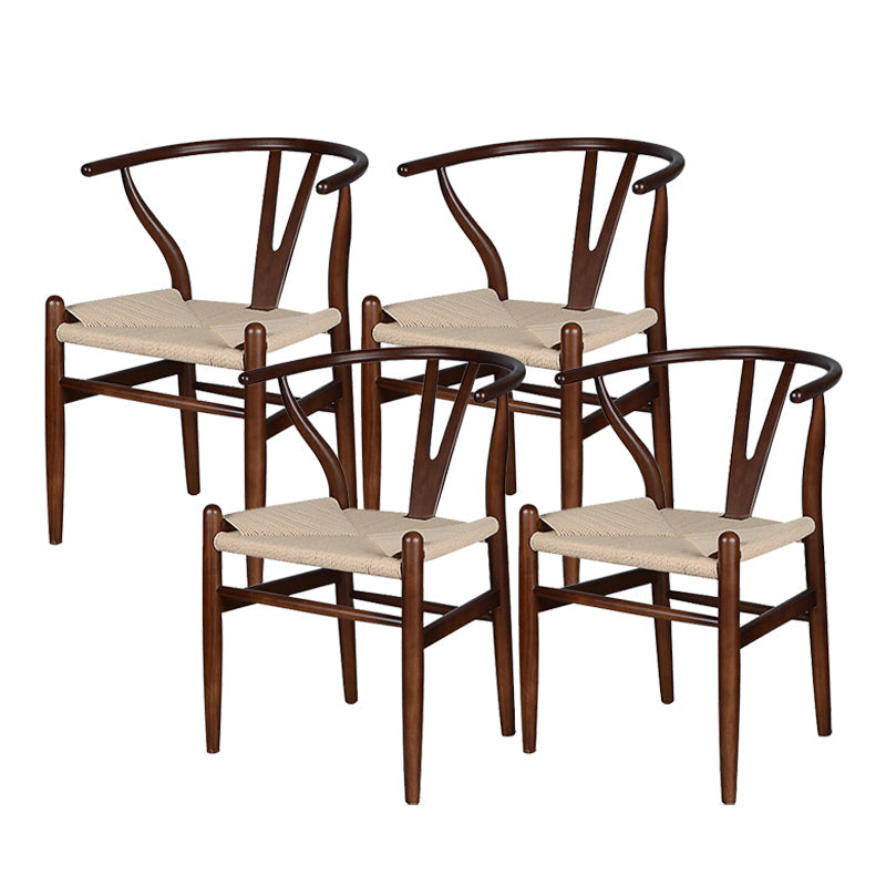 Massives Holzrahmen Essarm Stuhl Moderner Innenstuhl für Esszimmer