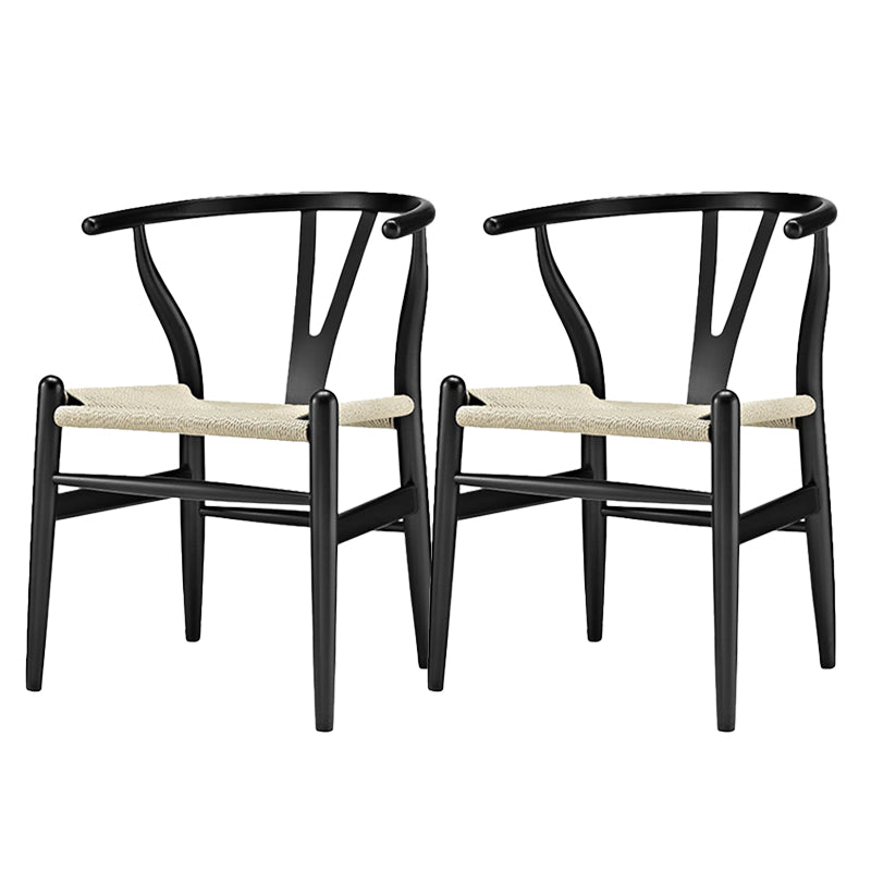 Massives Holzrahmen Essarm Stuhl Moderner Innenstuhl für Esszimmer