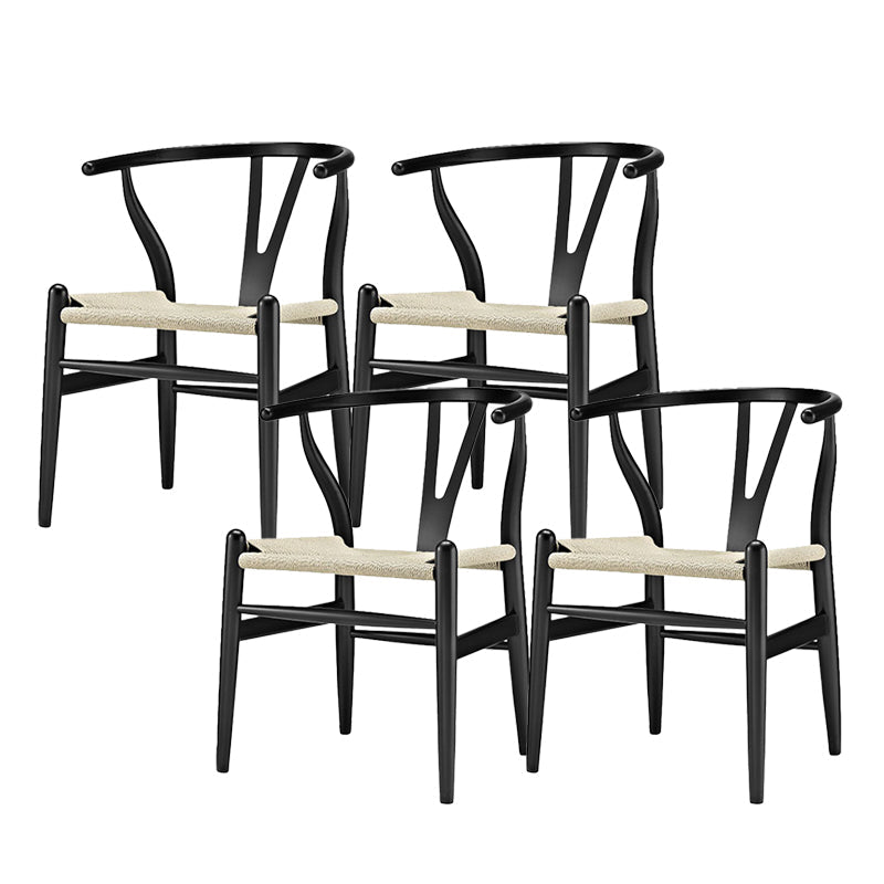 Massives Holzrahmen Essarm Stuhl Moderner Innenstuhl für Esszimmer