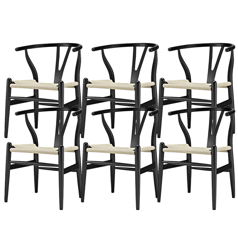 Massives Holzrahmen Essarm Stuhl Moderner Innenstuhl für Esszimmer