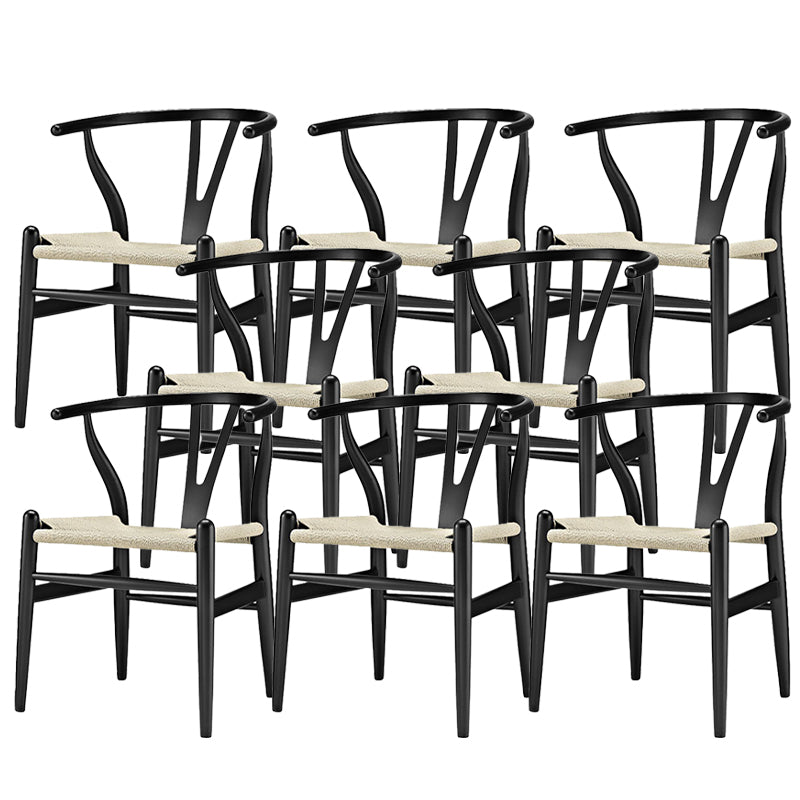 Massives Holzrahmen Essarm Stuhl Moderner Innenstuhl für Esszimmer