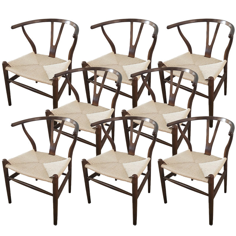 Massives Holzrahmen Essarm Stuhl Moderner Innenstuhl für Esszimmer