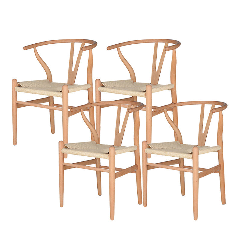 Massives Holzrahmen Essarm Stuhl Moderner Innenstuhl für Esszimmer