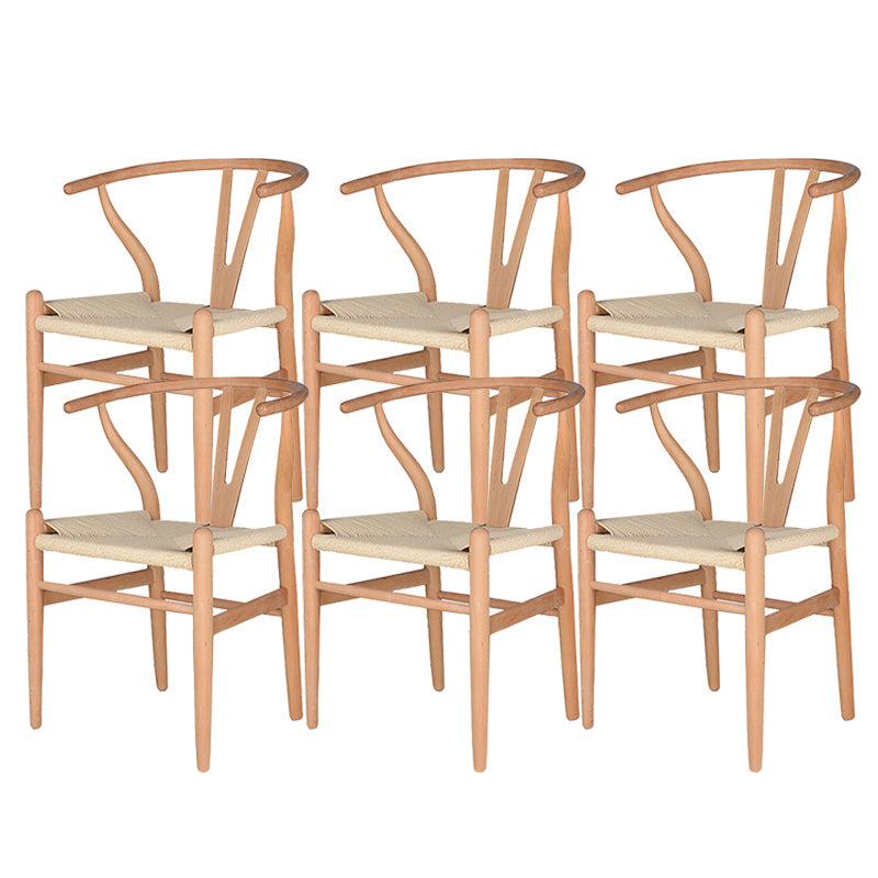 Massives Holzrahmen Essarm Stuhl Moderner Innenstuhl für Esszimmer