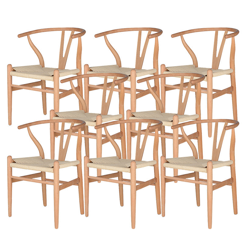 Massives Holzrahmen Essarm Stuhl Moderner Innenstuhl für Esszimmer