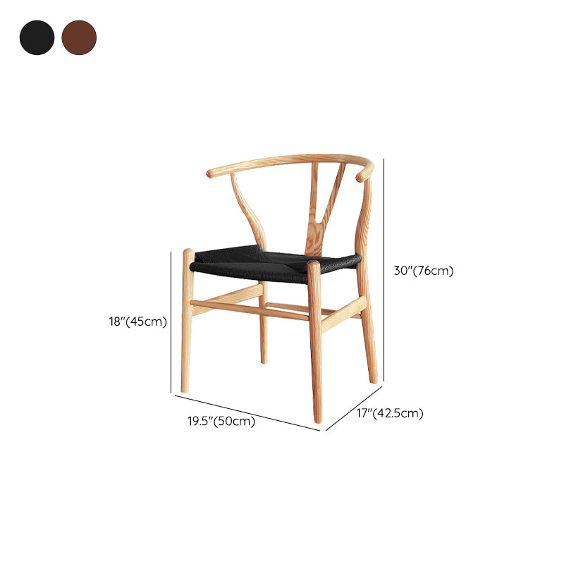 Massives Holzrahmen Essarm Stuhl Moderner Innenstuhl für Esszimmer