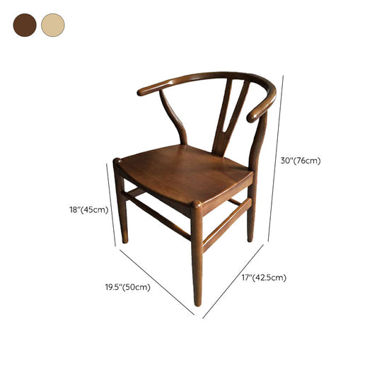 Silla de comedor de marco de madera sólida silla interior moderna para comedor