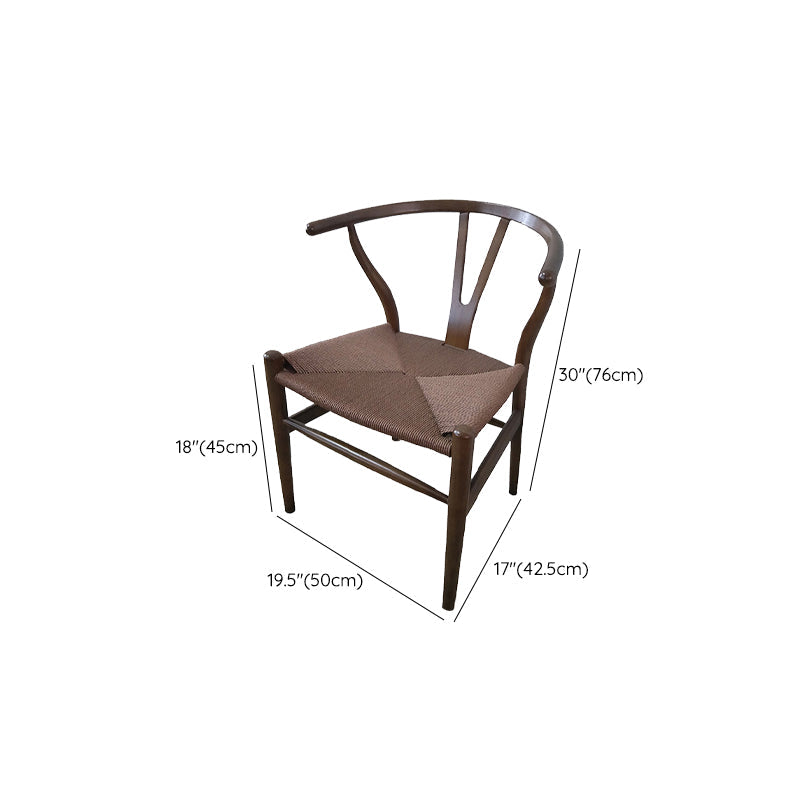 Massives Holzrahmen Essarm Stuhl Moderner Innenstuhl für Esszimmer