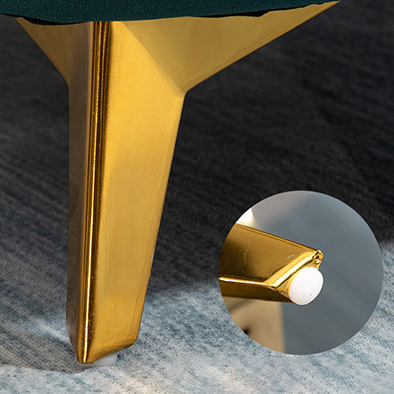 Glam Armrest Backrest Cushion Chair with Metal Legs for Balcony Clearhalo 'Dining Chairs' 'Dining Tables & Seating' 'dining_chair' 'furn' 'furn_dining_chair' 'Furniture' 'Kitchen & Dining Furniture' 7659685