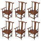 Traditional Style Arm Chair Solid Wood Slat Back Dining Chair for Home Coffee 6 Piece Set Clearhalo 'Dining Chairs' 'Dining Tables & Seating' 'dining_chair' 'furn' 'furn_dining_chair' 'Furniture' 'Kitchen & Dining Furniture' 7659743