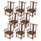 Traditional Style Arm Chair Solid Wood Slat Back Dining Chair for Home Coffee 8 Piece Set Clearhalo 'Dining Chairs' 'Dining Tables & Seating' 'dining_chair' 'furn' 'furn_dining_chair' 'Furniture' 'Kitchen & Dining Furniture' 7659744