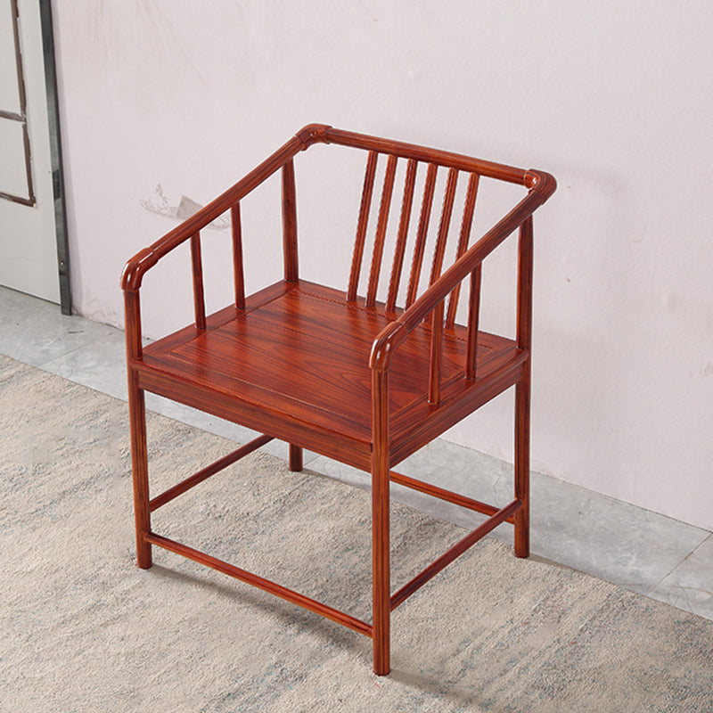 Traditional Style Arm Chair Solid Wood Slat Back Dining Chair for Home Caramel 1 Piece Clearhalo 'Dining Chairs' 'Dining Tables & Seating' 'dining_chair' 'furn' 'furn_dining_chair' 'Furniture' 'Kitchen & Dining Furniture' 7659755