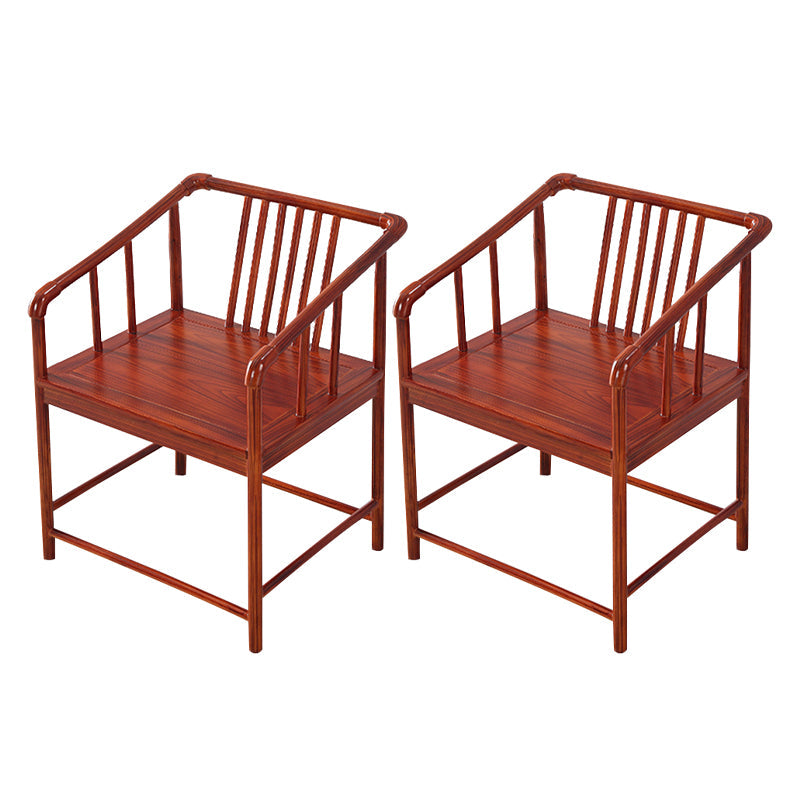 Traditional Style Arm Chair Solid Wood Slat Back Dining Chair for Home Caramel 2 Piece Set Clearhalo 'Dining Chairs' 'Dining Tables & Seating' 'dining_chair' 'furn' 'furn_dining_chair' 'Furniture' 'Kitchen & Dining Furniture' 7659756