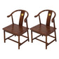 Traditional Style Arm Chair Solid Wood Slat Back Dining Chair for Home Chocolate 2 Piece Set Clearhalo 'Dining Chairs' 'Dining Tables & Seating' 'dining_chair' 'furn' 'furn_dining_chair' 'Furniture' 'Kitchen & Dining Furniture' 7659761