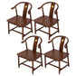 Traditional Style Arm Chair Solid Wood Slat Back Dining Chair for Home Chocolate 4 Piece Set Clearhalo 'Dining Chairs' 'Dining Tables & Seating' 'dining_chair' 'furn' 'furn_dining_chair' 'Furniture' 'Kitchen & Dining Furniture' 7659762