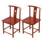 Traditional Style Arm Chair Solid Wood Slat Back Dining Chair for Home Red Gold 2 Piece Set Clearhalo 'Dining Chairs' 'Dining Tables & Seating' 'dining_chair' 'furn' 'furn_dining_chair' 'Furniture' 'Kitchen & Dining Furniture' 7659769