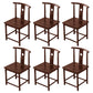 Traditional Style Arm Chair Solid Wood Slat Back Dining Chair for Home Walnut 6 Piece Set Clearhalo 'Dining Chairs' 'Dining Tables & Seating' 'dining_chair' 'furn' 'furn_dining_chair' 'Furniture' 'Kitchen & Dining Furniture' 7659780