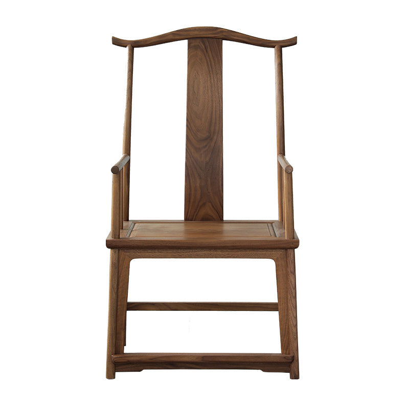 Traditional Kitchen Dining Chair High Back Solid Wood Dining Chair Nut-Brown 1 Piece Clearhalo 'Dining Chairs' 'Dining Tables & Seating' 'dining_chair' 'furn' 'furn_dining_chair' 'Furniture' 'Kitchen & Dining Furniture' 7659805