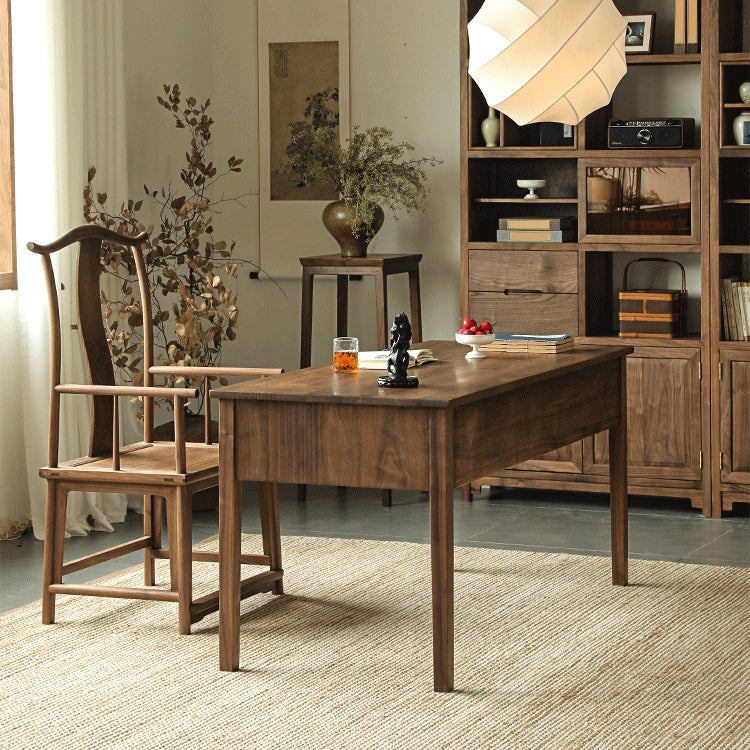 Traditional Kitchen Dining Chair High Back Solid Wood Dining Chair Clearhalo 'Dining Chairs' 'Dining Tables & Seating' 'dining_chair' 'furn' 'furn_dining_chair' 'Furniture' 'Kitchen & Dining Furniture' 7659810