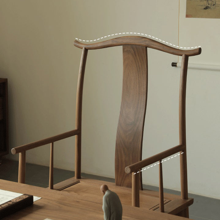 Traditional Kitchen Dining Chair High Back Solid Wood Dining Chair Clearhalo 'Dining Chairs' 'Dining Tables & Seating' 'dining_chair' 'furn' 'furn_dining_chair' 'Furniture' 'Kitchen & Dining Furniture' 7659815