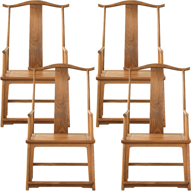 Traditional Kitchen Dining Chair High Back Solid Wood Dining Chair Cherry 4 Piece Set Clearhalo 'Dining Chairs' 'Dining Tables & Seating' 'dining_chair' 'furn' 'furn_dining_chair' 'Furniture' 'Kitchen & Dining Furniture' 7659818