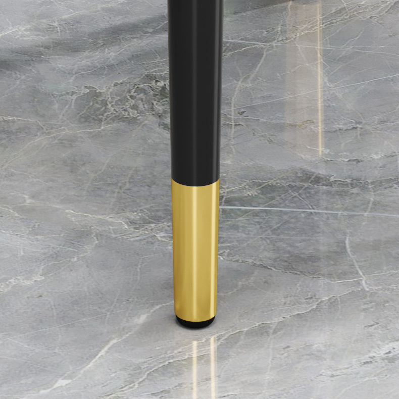 Modern Style Dining Chair Leather Parsons Side Chair with Metal Base Clearhalo 'Dining Chairs' 'Dining Tables & Seating' 'dining_chair' 'furn' 'furn_dining_chair' 'Furniture' 'Kitchen & Dining Furniture' 7659841