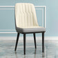 Modern Style Dining Chair Leather Parsons Side Chair with Metal Base White-Gray 1 Piece Black Clearhalo 'Dining Chairs' 'Dining Tables & Seating' 'dining_chair' 'furn' 'furn_dining_chair' 'Furniture' 'Kitchen & Dining Furniture' 7659850