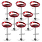 Plastic Adjustable Height Swivel Low Back Bar Stool with Footrest Burgundy 8 Piece Set Clearhalo 'Bar Furniture' 'Bar Stools' 'bar_stools' 'furn' 'furn_bar_stools' 'Furniture' 'Kitchen & Dining Furniture' 7659935