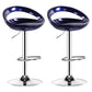 Plastic Adjustable Height Swivel Low Back Bar Stool with Footrest Royal Blue 2 Piece Set Clearhalo 'Bar Furniture' 'Bar Stools' 'bar_stools' 'furn' 'furn_bar_stools' 'Furniture' 'Kitchen & Dining Furniture' 7659946