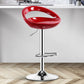 Plastic Adjustable Height Swivel Low Back Bar Stool with Footrest Red 1 Piece Clearhalo 'Bar Furniture' 'Bar Stools' 'bar_stools' 'furn' 'furn_bar_stools' 'Furniture' 'Kitchen & Dining Furniture' 7659950