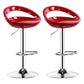 Plastic Adjustable Height Swivel Low Back Bar Stool with Footrest Red 2 Piece Set Clearhalo 'Bar Furniture' 'Bar Stools' 'bar_stools' 'furn' 'furn_bar_stools' 'Furniture' 'Kitchen & Dining Furniture' 7659951