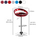 Plastic Adjustable Height Swivel Low Back Bar Stool with Footrest Clearhalo 'Bar Furniture' 'Bar Stools' 'bar_stools' 'furn' 'furn_bar_stools' 'Furniture' 'Kitchen & Dining Furniture' 7659975