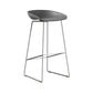 Industrial Indoor Armless Footrest Bar Stool with Metal Legs